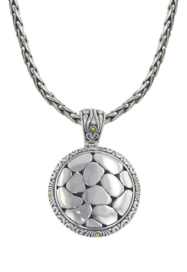 Effy 925 Sterling Silver and 18K Gold Round Pendant