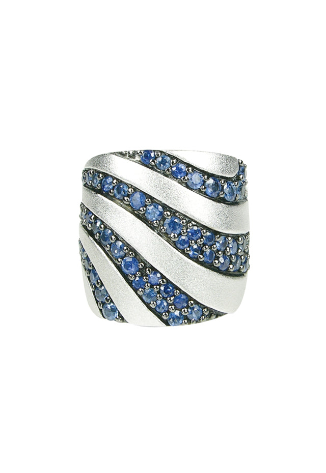 Effy 925 Splash Sapphire Ring, 2.10 TCW
