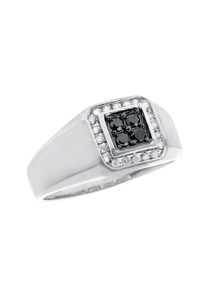 Effy Men's Black Diamond Ring, .32 TCW